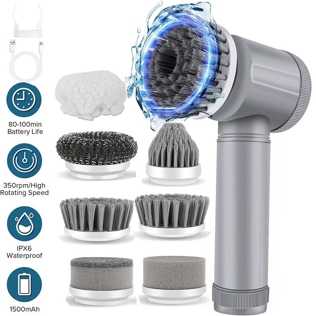 Tidy Home Electric Scrubbing Brush