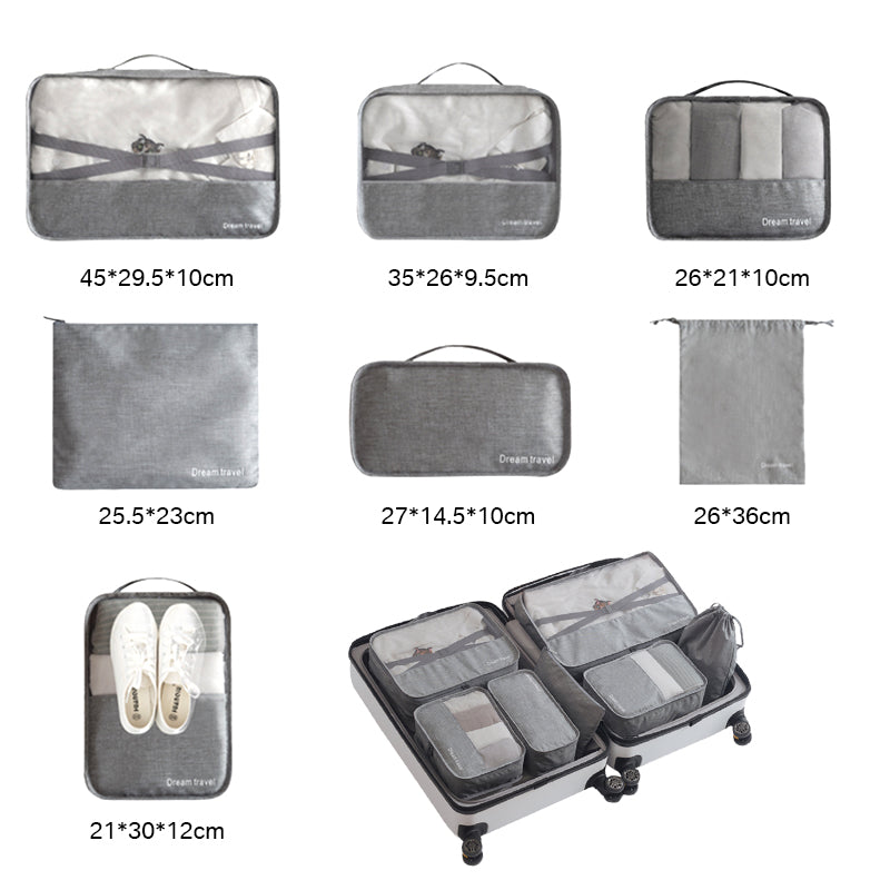 'Dream Travel' - Travel Packing Cube Set (7 pc)