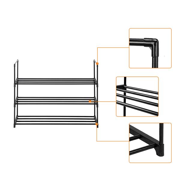 Minimalist 3-Tier Shoe Shelf: Stylish & Practical Home Storage